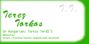 terez torkos business card